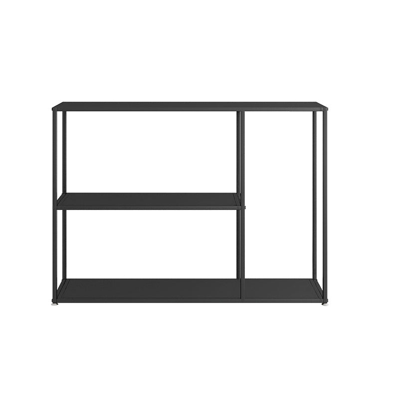 Metal Etagere Bookcase Scandinavian Open Back Bookshelf with Shelves Black Clearhalo 'Bookcases' 'furn' 'furn_bookcases' 'Furniture' 'Office Furniture' 6501003