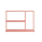 Metal Etagere Bookcase Scandinavian Open Back Bookshelf with Shelves Pink Clearhalo 'Bookcases' 'furn' 'furn_bookcases' 'Furniture' 'Office Furniture' 6501005
