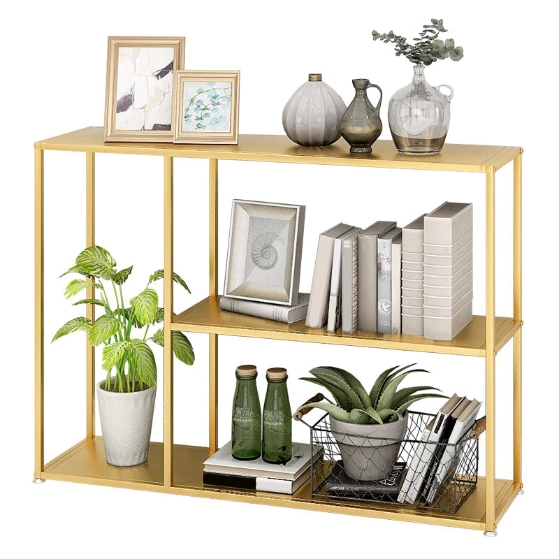 Metal Etagere Bookcase Scandinavian Open Back Bookshelf with Shelves Clearhalo 'Bookcases' 'furn' 'furn_bookcases' 'Furniture' 'Office Furniture' 6501007