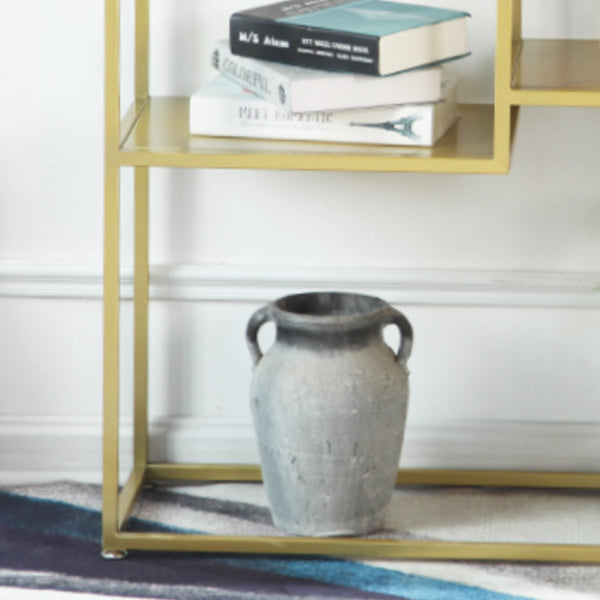 Metal Etagere Bookcase Scandinavian Open Back Bookshelf with Shelves Clearhalo 'Bookcases' 'furn' 'furn_bookcases' 'Furniture' 'Office Furniture' 6501008