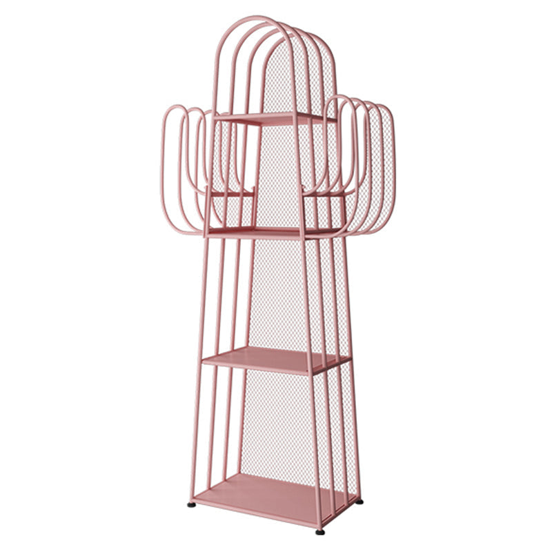 Scandinavian Antique Finish Shelf Bookcase Metal Book Shelf with Shelves