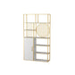 Glam Antique Finish Shelf Bookcase Etagere Bookshelf with Shelves Clearhalo 'Bookcases' 'furn' 'furn_bookcases' 'Furniture' 'Office Furniture' 6501051