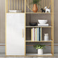 Glam Antique Finish Shelf Bookcase Etagere Bookshelf with Shelves Clearhalo 'Bookcases' 'furn' 'furn_bookcases' 'Furniture' 'Office Furniture' 6501052
