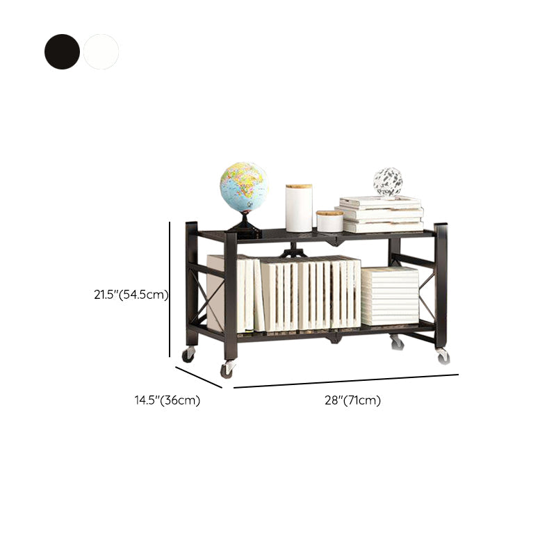 Libreria di metallo contemporanea etagere libreria pieghevole con scaffali