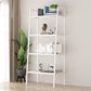 Scandinavian Open Back Bookshelf Ladder Metal Bookcase with Shelves