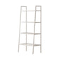 Scandinavian Open Back Bookshelf Ladder Metal Bookcase with Shelves