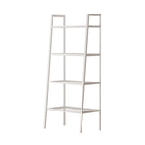 Scandinavian Open Back Bookshelf Ladder Metal Bookcase with Shelves