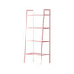 Scandinavian Open Back Bookshelf Ladder Metal Bookcase with Shelves