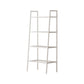 Scandinavian Open Back Bookshelf Ladder Metal Bookcase with Shelves