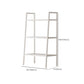 Scandinavian Open Back Bookshelf Ladder Metal Bookcase with Shelves