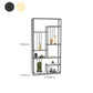Glam Antique Finish Shelf Bookcase Metal Etagere Bookshelf with Shelves Clearhalo 'Bookcases' 'furn' 'furn_bookcases' 'Furniture' 'Office Furniture' 6501132