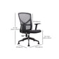 Modern Office Chair Slide Adjustable Seat Height Fixed Arms Desk Chair Clearhalo 'furn' 'furn_office_chair' 'Furniture' 'Office Chairs' 'Office Furniture' 'office_chair' 6501919