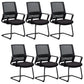 Modern Office Chair Black Adjustable Seat Height Fixed Arms Desk Chair 6 Piece Set Arch Clearhalo 'furn' 'furn_office_chair' 'Furniture' 'Office Chairs' 'Office Furniture' 'office_chair' 6501932