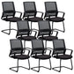 Modern Office Chair Black Adjustable Seat Height Fixed Arms Desk Chair 8 Piece Set Arch Clearhalo 'furn' 'furn_office_chair' 'Furniture' 'Office Chairs' 'Office Furniture' 'office_chair' 6501934