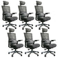 Modern Arms Included Executive Chair Height-adjustable Managers Chair for Office