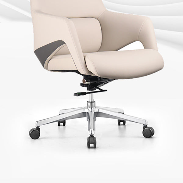 Modern Leather Managers Chair Ergonomic Executive Chair for Office Clearhalo 'furn' 'furn_office_chair' 'Furniture' 'Office Chairs' 'Office Furniture' 'office_chair' 6501989