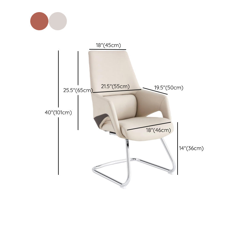 Modern Leather Managers Chair Ergonomic Executive Chair for Office Clearhalo 'furn' 'furn_office_chair' 'Furniture' 'Office Chairs' 'Office Furniture' 'office_chair' 6502011
