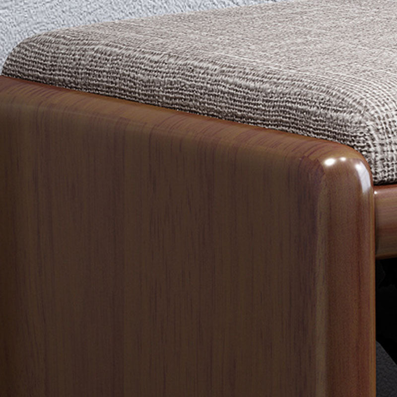 Mid-Century Modern Seating Bench Rectangle Shoe Storage Solid Color Accent Bench Clearhalo 'Benches' 'Chairs & Seating' 'furn' 'furn_benches' 'Furniture' 'Living Room Furniture' 6502047