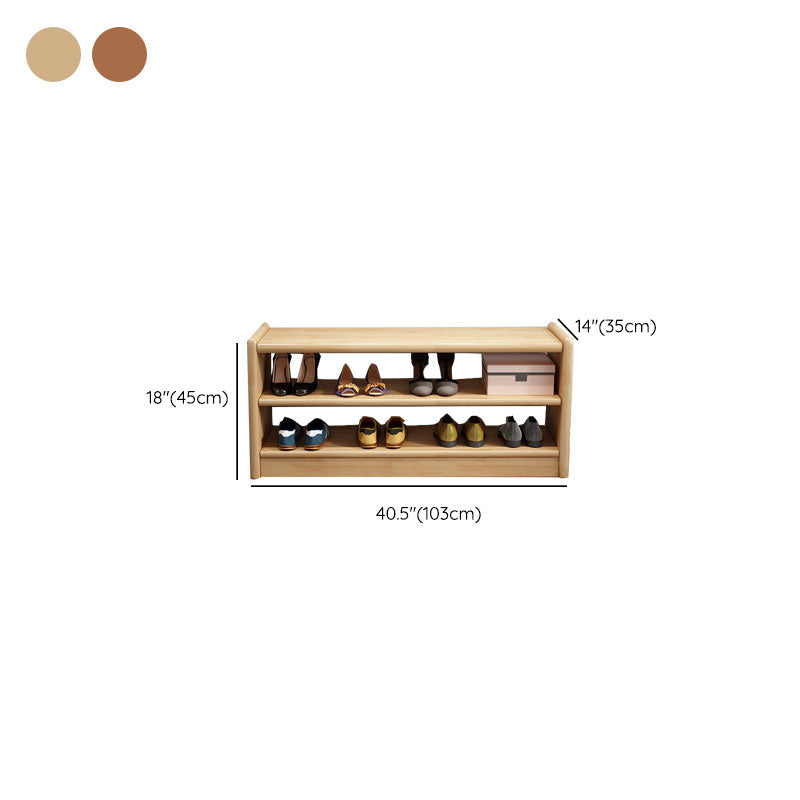 Mid-Century Modern Seating Bench Rectangle Shoe Storage Solid Color Accent Bench Clearhalo 'Benches' 'Chairs & Seating' 'furn' 'furn_benches' 'Furniture' 'Living Room Furniture' 6502052