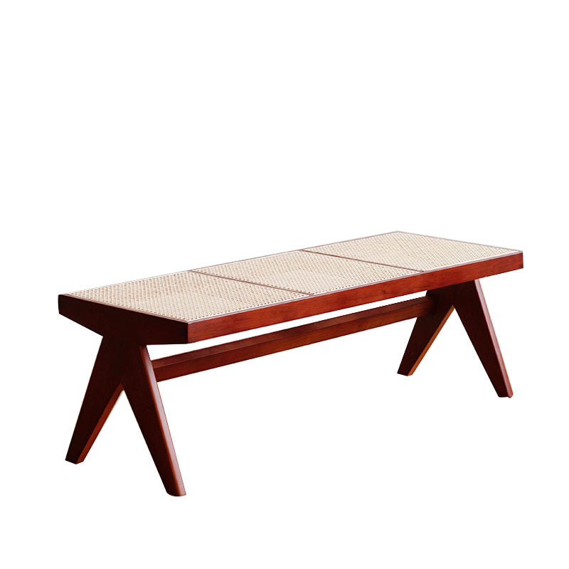 Tropical Seating Bench Solid Wood Rectangle Bench for Dining Room Clearhalo 'Benches' 'Chairs & Seating' 'furn' 'furn_benches' 'Furniture' 'Living Room Furniture' 6502061