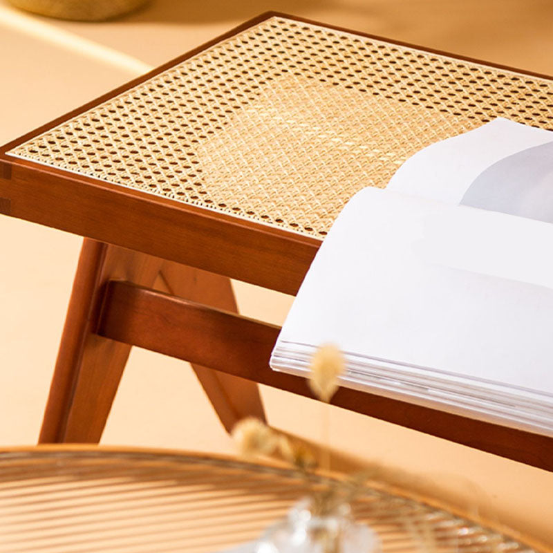 Tropical Seating Bench Solid Wood Rectangle Bench for Dining Room Clearhalo 'Benches' 'Chairs & Seating' 'furn' 'furn_benches' 'Furniture' 'Living Room Furniture' 6502063