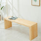 13.65-inch W Solid Wood Bench Modern Bedroom Seating Bench in Natural
