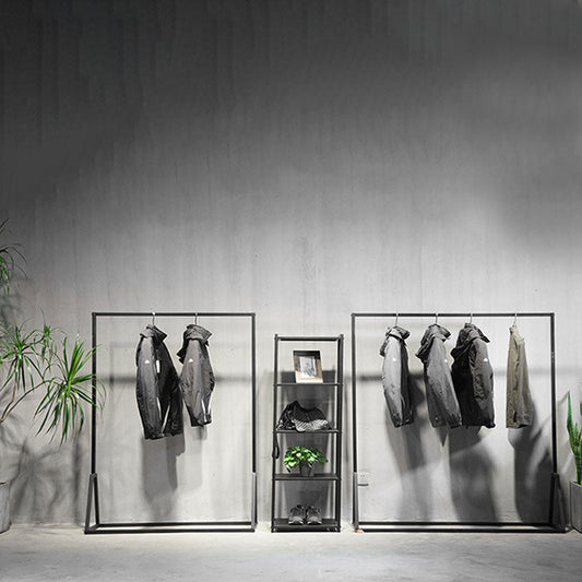 Industriehalle Stand Metall Rahmen Hanging Rail Entry Hall Tree