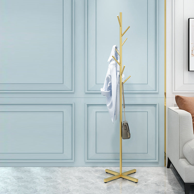 Wunderschöne Kleiderregal Festkörper -Metall -Eingangshalle mit Kleiderhaken