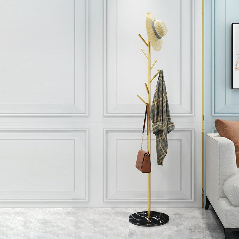 Wunderschöne Kleiderregal Festkörper -Metall -Eingangshalle mit Kleiderhaken