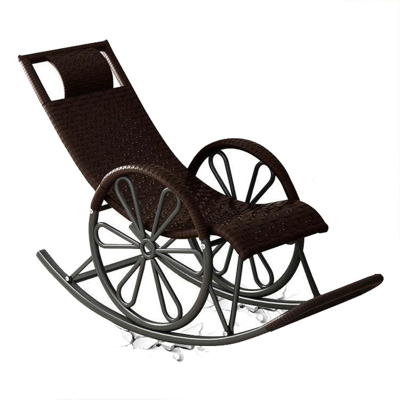 Chaise à bascule moderne coloride coloride en métal chaise de chaise de jambes