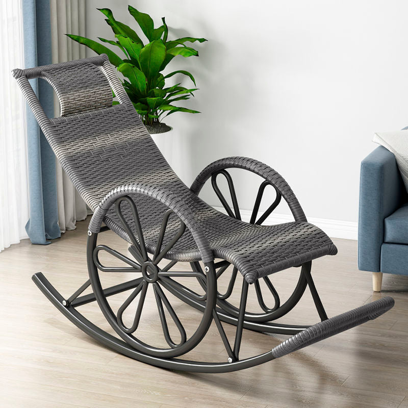 Chaise à bascule moderne coloride coloride en métal chaise de chaise de jambes