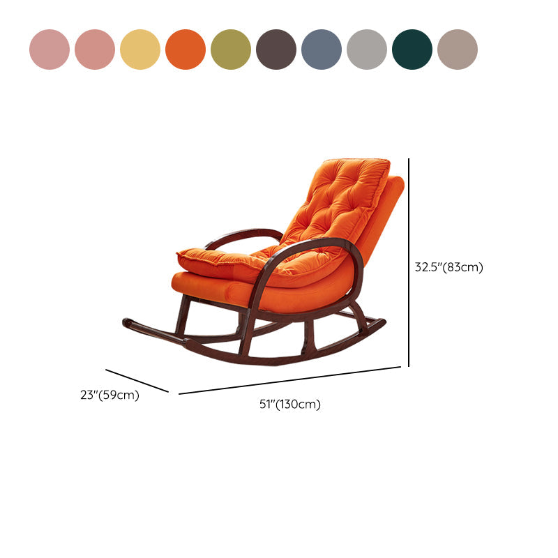 Silla sofá de sofá de estilo contemporáneo Rocking de madera para sala de estar para sala de estar