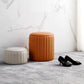 Modern Pouf Ottoman Genuine Leather Upholstered Cylinder Shape Ottoman Clearhalo 'furn' 'furn_ottomans_poufs' 'Furniture' 'Living Room Furniture' 'Ottomans & Poufs' 'ottomans_poufs' 6502318