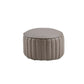 Modern Pouf Ottoman Genuine Leather Upholstered Cylinder Shape Ottoman Dark Gray 1 Piece Clearhalo 'furn' 'furn_ottomans_poufs' 'Furniture' 'Living Room Furniture' 'Ottomans & Poufs' 'ottomans_poufs' 6502323