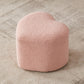 Contemporary Pouf Solid Color Sherpa Heart Shape Fade Resistant Pouf Pink 1 Piece Clearhalo 'furn' 'furn_ottomans_poufs' 'Furniture' 'Living Room Furniture' 'Ottomans & Poufs' 'ottomans_poufs' 6502346