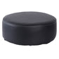 Waterbestendig Ottomaanse vaste kleur faux leer rond pouf ottoman
