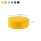 Water Resistant Ottoman Solid Color Faux Leather Round Pouf Ottoman