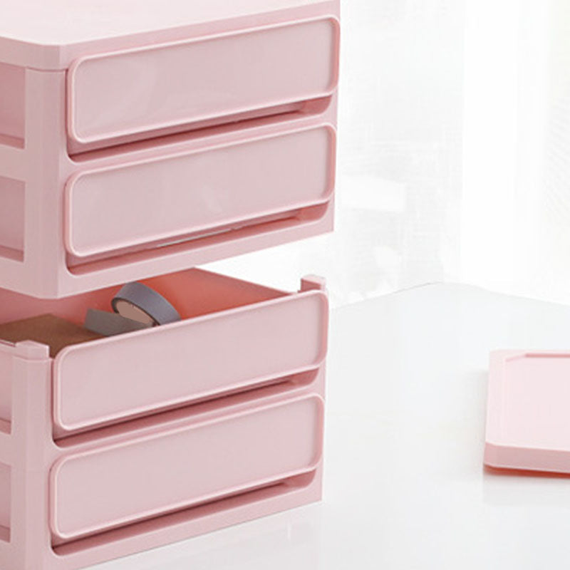 Gabinete de plástico de archivador moderno con cajones para el hogar u oficina