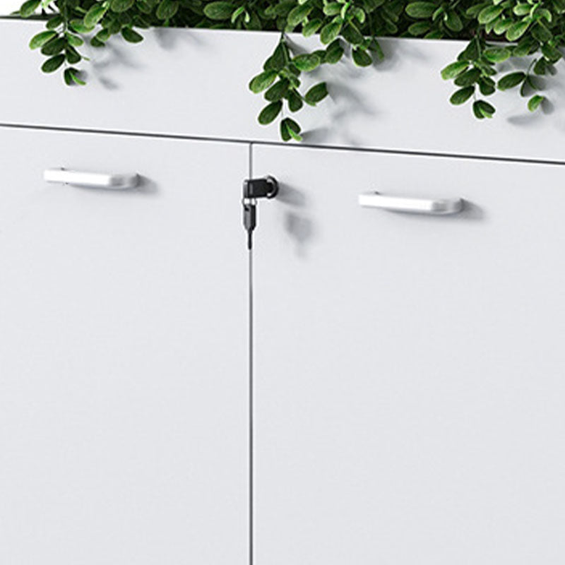 Archivo moderno de archivos de madera de archivos con almacenamiento de cerraduras para la oficina