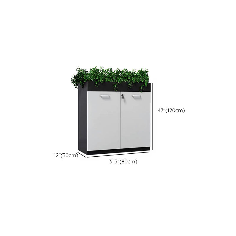 Archivo moderno de archivos de madera de archivos con almacenamiento de cerraduras para la oficina