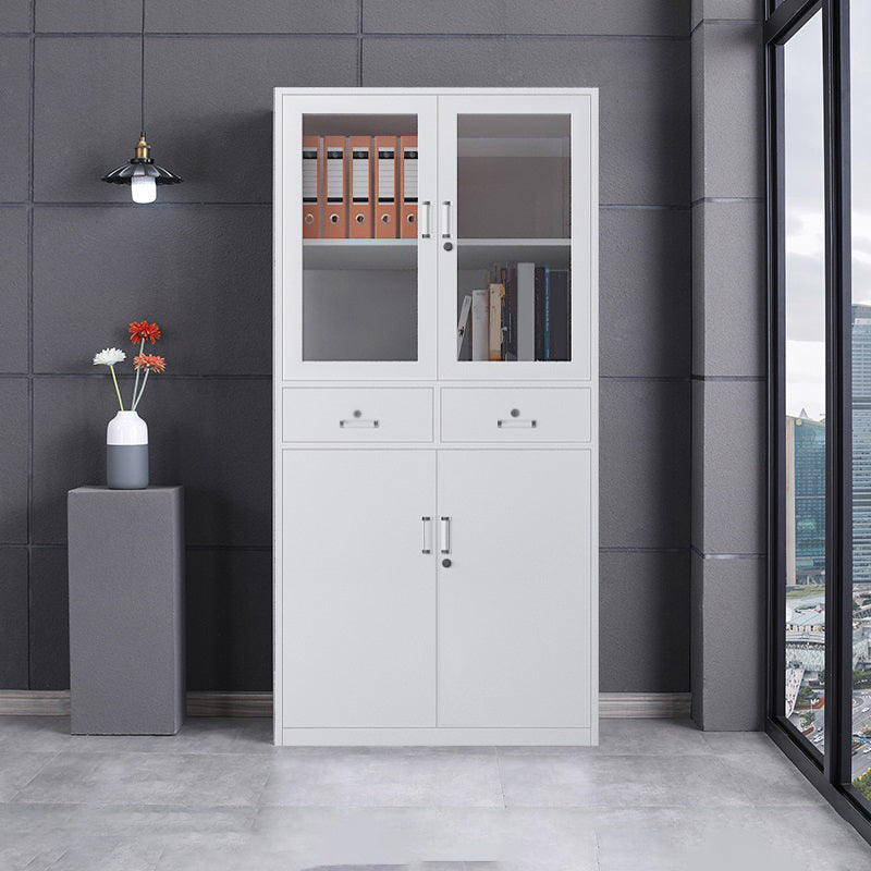 Gabinete de archivos moderno, estantes de almacenamiento, cajones con cerradura, archivador para oficina en casa