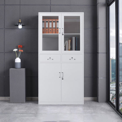 Gabinete de archivos moderno, estantes de almacenamiento, cajones con cerradura, archivador para oficina en casa