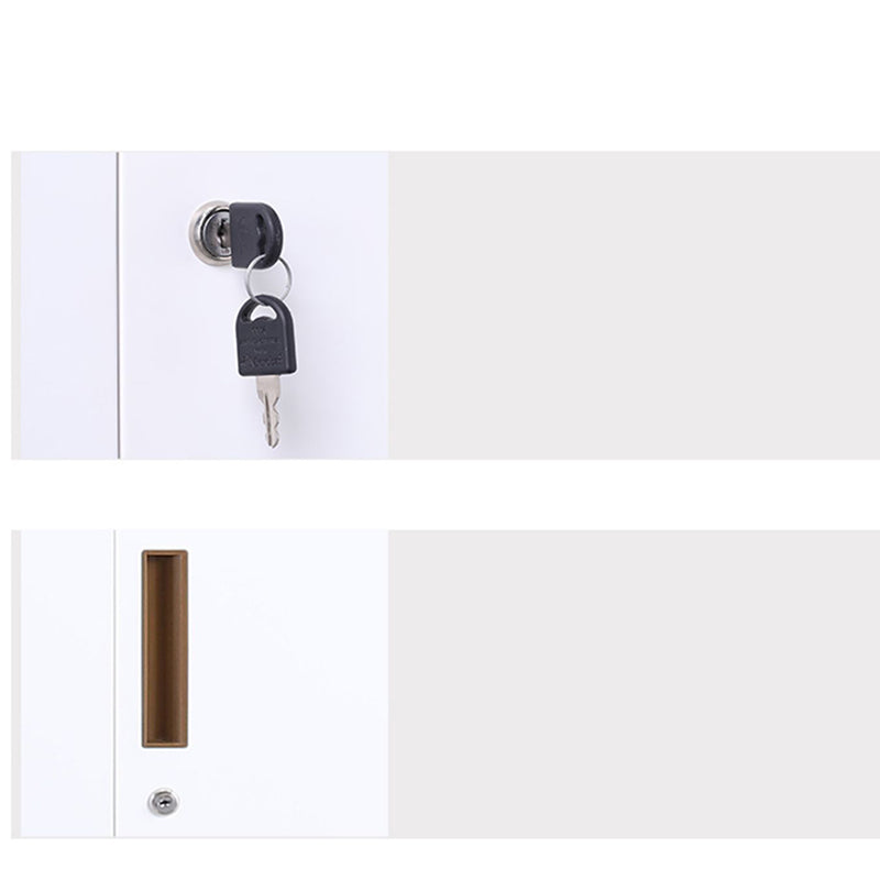 Gabinete de archivos moderno, estantes de almacenamiento, cajones con cerradura, archivador para oficina en casa