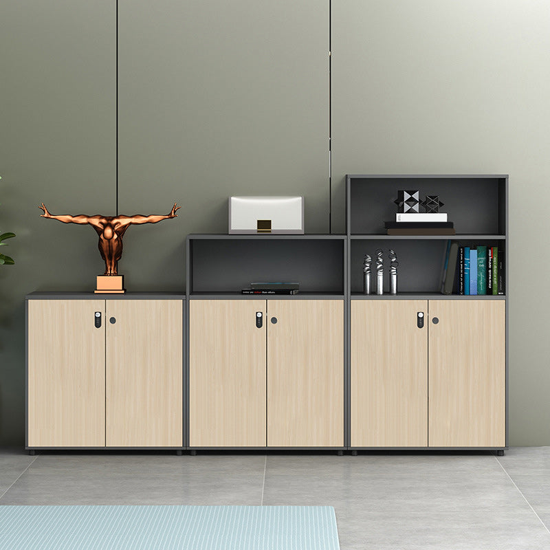 Archivo moderno de archivos de madera de archivo con almacenamiento de cerradura para la oficina