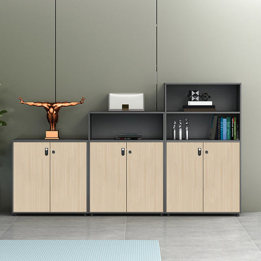 Archivo moderno de archivos de madera de archivo con almacenamiento de cerradura para la oficina