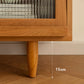 Console multimédia TV en bois massif, console TV moderne pour salon