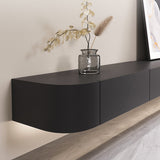 12 "wモダンなテレビメディアスタンドの壁掛けテレビスタンドの引き出し付きコンソール