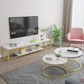 Open Storage Media Console Glam TV Stand Console for Living Room Clearhalo 'furn' 'furn_tv_stands_entertainment_centers' 'Furniture' 'Living Room Furniture' 'TV Stands & Entertainment Centers' 'TV Stands & Media Storage Furniture' 'tv_stands_entertainment_centers' 6503970