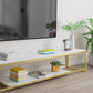 Open Storage Media Console Glam TV Stand Console for Living Room Clearhalo 'furn' 'furn_tv_stands_entertainment_centers' 'Furniture' 'Living Room Furniture' 'TV Stands & Entertainment Centers' 'TV Stands & Media Storage Furniture' 'tv_stands_entertainment_centers' 6503975