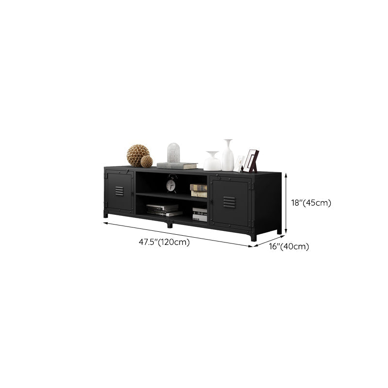 Industrial Iron TV Console Open Storage TV Media Stand for Living Room Clearhalo 'furn' 'furn_tv_stands_entertainment_centers' 'Furniture' 'Living Room Furniture' 'TV Stands & Entertainment Centers' 'TV Stands & Media Storage Furniture' 'tv_stands_entertainment_centers' 6504025